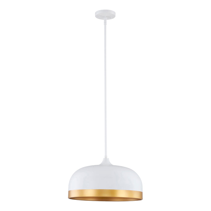 10'' Amarra Matte White 3 Light Pendant