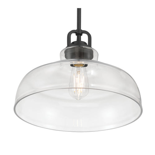 10'' Clarien Matte Black 1 Light Pendant
