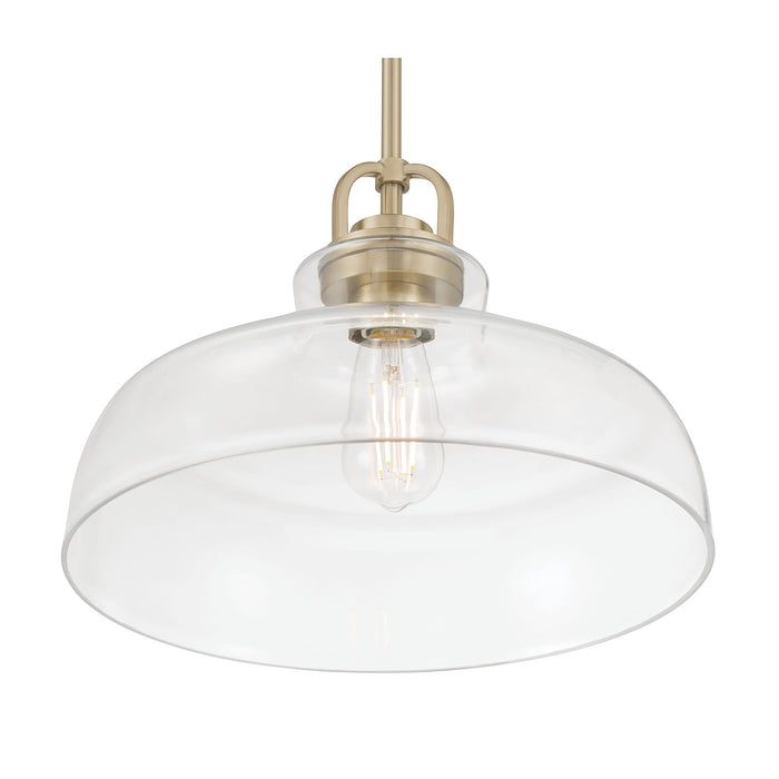 10'' Clarien Modern Gold 1 Light Pendant