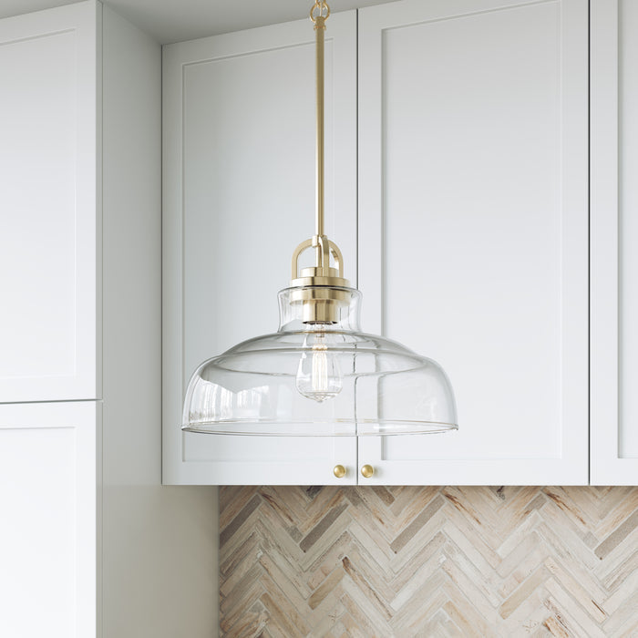 10'' Clarien Modern Gold 1 Light Pendant