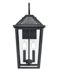10'' Eston Textured Black 2 Light Wall Sconce