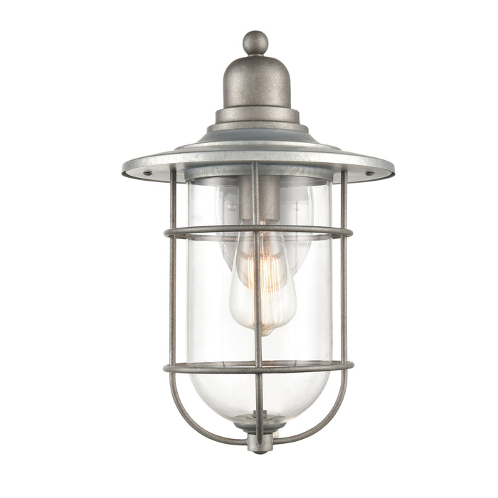 10''  Galvanized 1 Light Wall Sconce