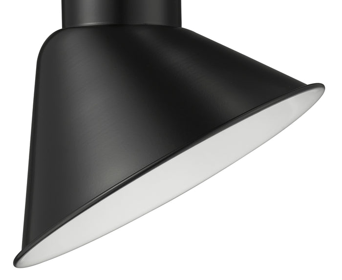 10-inch R Series Satin Black Angle Shade