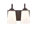 10'' Ivey Lake Rubbed Bronze 2 Light Bath Vanity