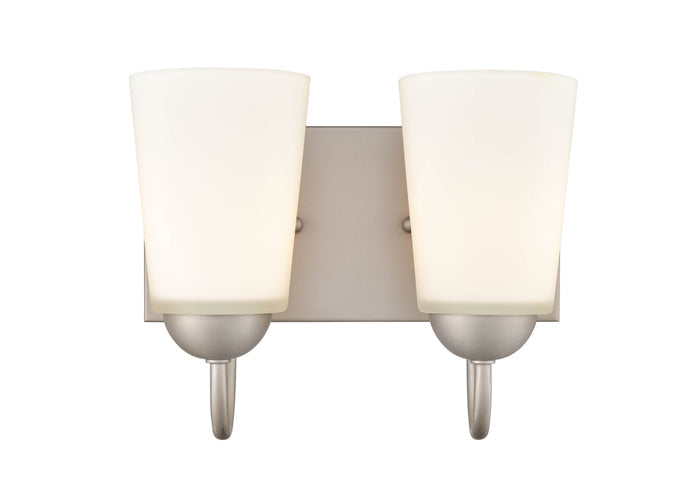 10'' Ivey Lake Satin Nickel 2 Light Bath Vanity