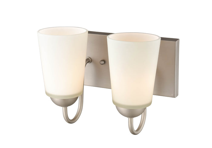 10'' Ivey Lake Satin Nickel 2 Light Bath Vanity