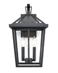 10'' Mensun Textured Black 2 Light Wall Sconce