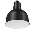 10'' Satin Black Metal R Series Deep Bowl Shade