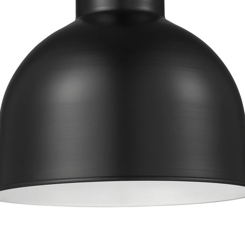 10'' Satin Black Metal R Series Deep Bowl Shade