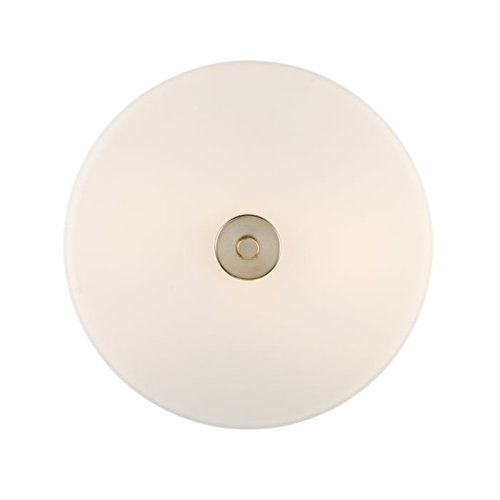 10'' Verlana Modern GoldEtched Opal 2 Light Semi-Flush Mount