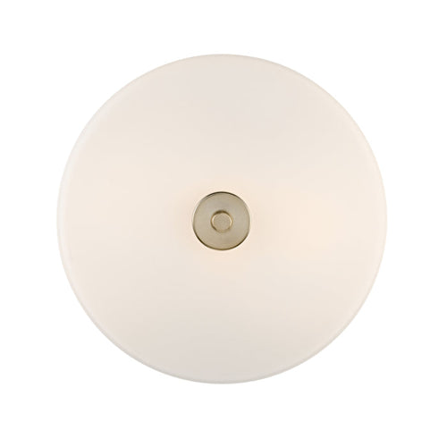 10'' Verlana Modern GoldEtched Opal 2 Light Semi-Flush Mount