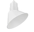 10'' White Metal R Series Angle Shade