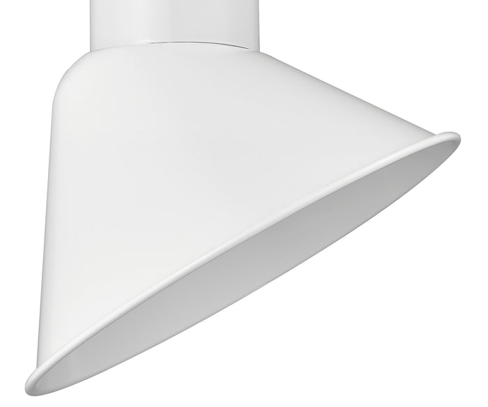 10'' White Metal R Series Angle Shade