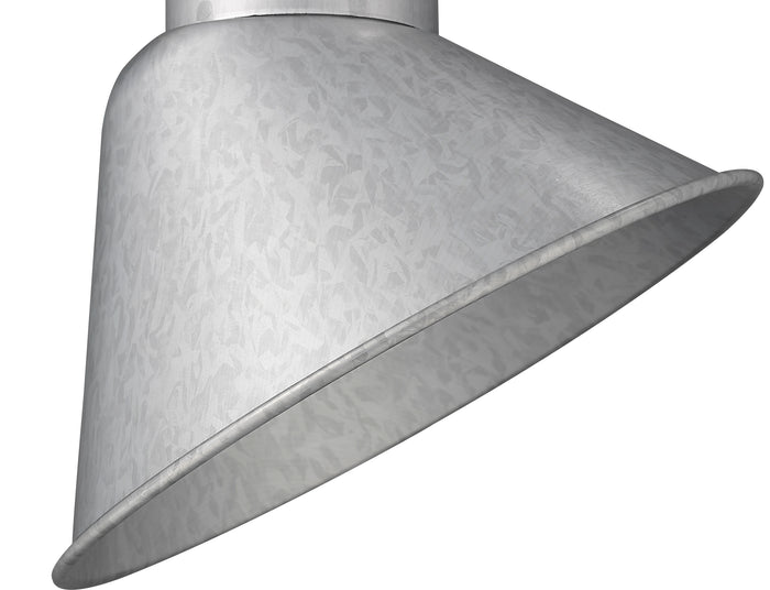10 x 11-inch R Series Galvanized Angle Shade
