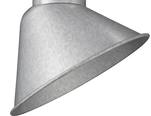 10 x 11-inch R Series Galvanized Angle Shade