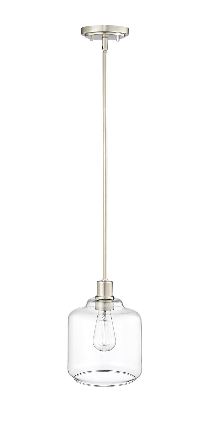 10.2'' Asheville Brushed Nickel 1 Light Mini Pendant