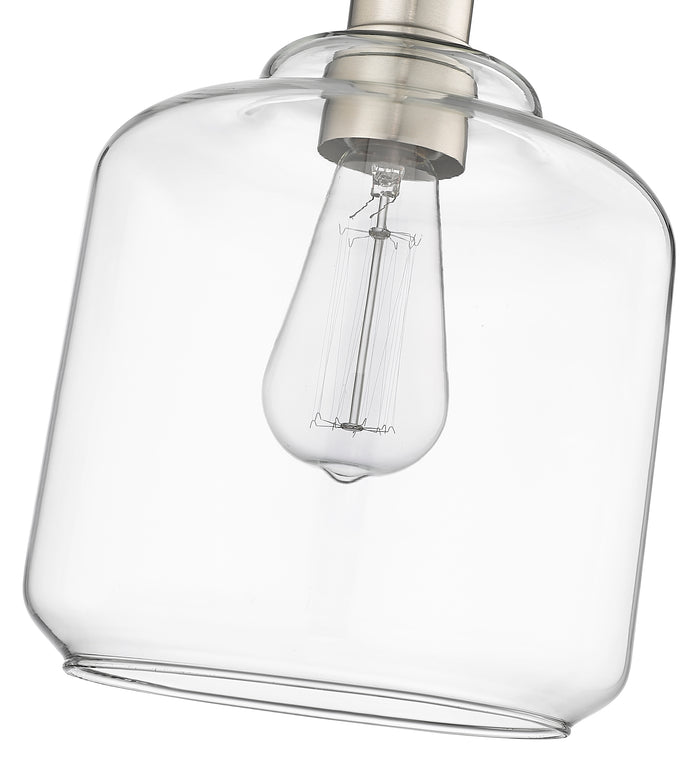 10.2'' Asheville Brushed Nickel 1 Light Mini Pendant