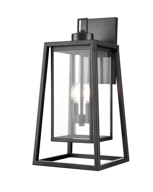 10.25'' Denzell Powder Coated Black 2 Light Wall Sconce