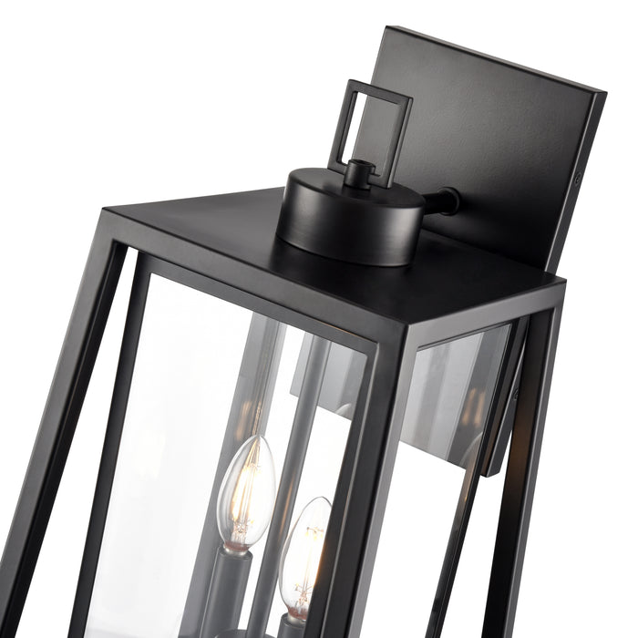 10.25'' Denzell Powder Coated Black 2 Light Wall Sconce