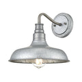10.25-inch Milltown Galvanized 1-Light Outdoor Wall Sconce