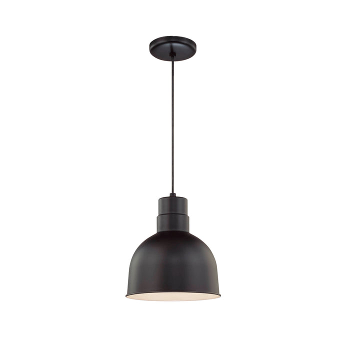 10.25'' R Series Satin Black 1 Light Pendant