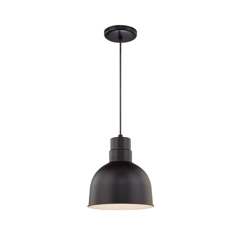 10.25'' R Series Satin Black 1 Light Pendant