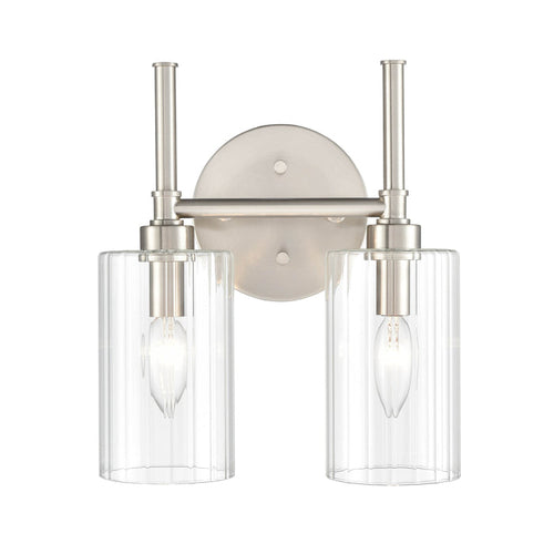 10.5'' Chastine Brushed Nickel 2 Light Bath Vanity
