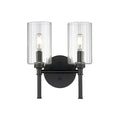 10.5'' Chastine Matte Black 2 Light Bath Vanity