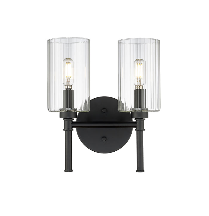 10.5'' Chastine Matte Black 2 Light Bath Vanity