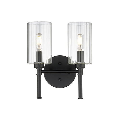10.5'' Chastine Matte Black 2 Light Bath Vanity
