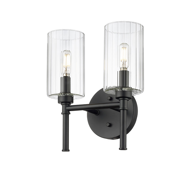 10.5'' Chastine Matte Black 2 Light Bath Vanity