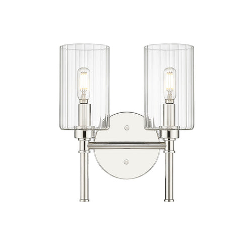 10.5'' Chastine Polished Nickel 2 Light Bath Vanity