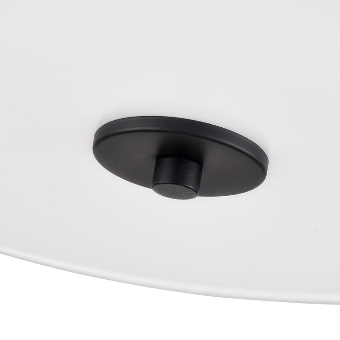 10.5'' Guyten Matte BlackWhite 2 Light Semi-Flush Mount
