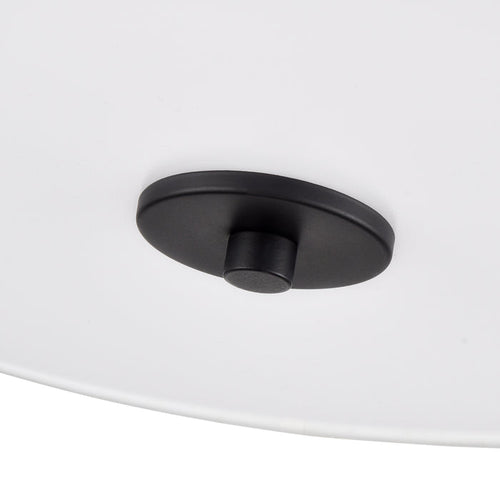 10.5'' Guyten Matte BlackWhite 2 Light Semi-Flush Mount