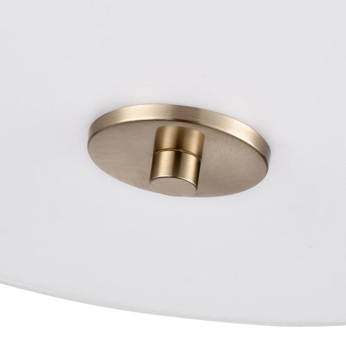 10.5'' Guyten Modern GoldWhite 2 Light Semi-Flush Mount