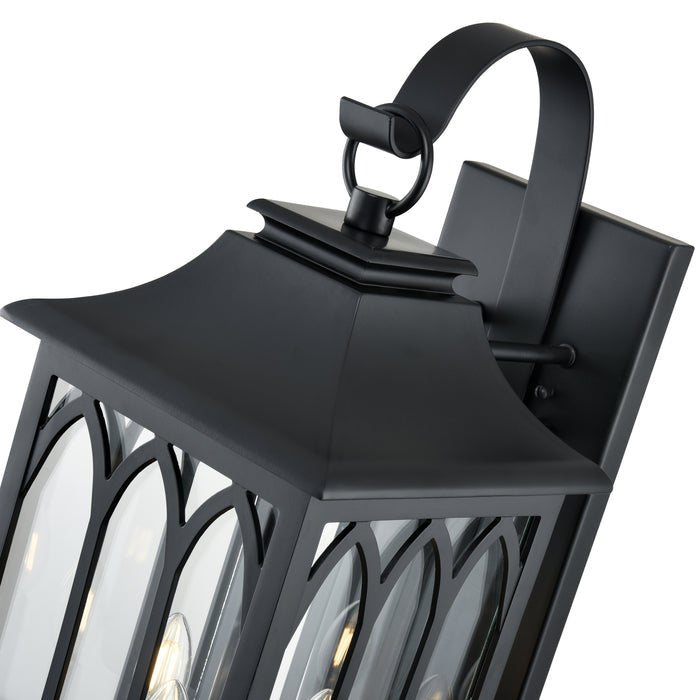 10.5'' Mallorey Powder Coated Black 3 Light Wall Sconce