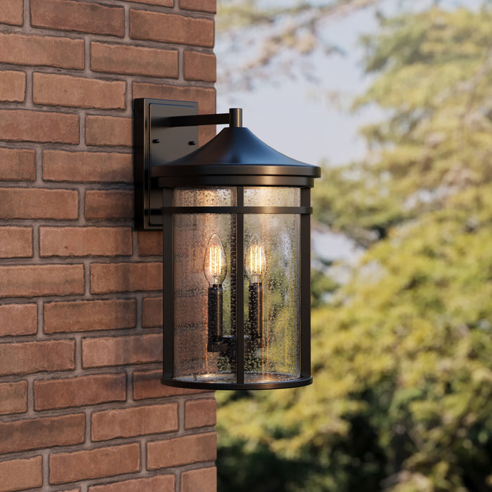 10.5'' Namath Textured Black 2 Light Wall Sconce