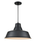 10.5'' R Series Satin Black 1 Light Pendant