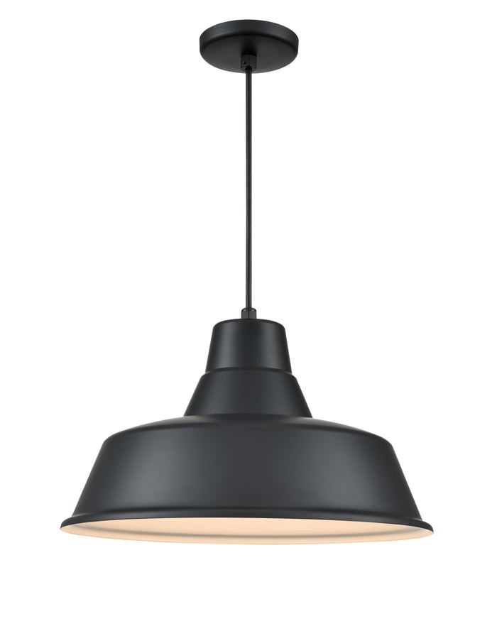 10.5'' R Series Satin Black 1 Light Pendant
