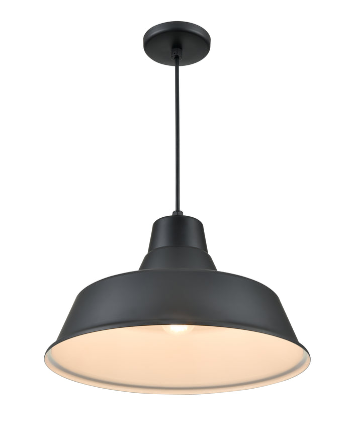 10.5'' R Series Satin Black 1 Light Pendant