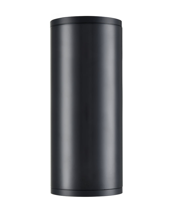 10.75-inch Vegas Powder Coated Black Outdoor Wall Sconce
