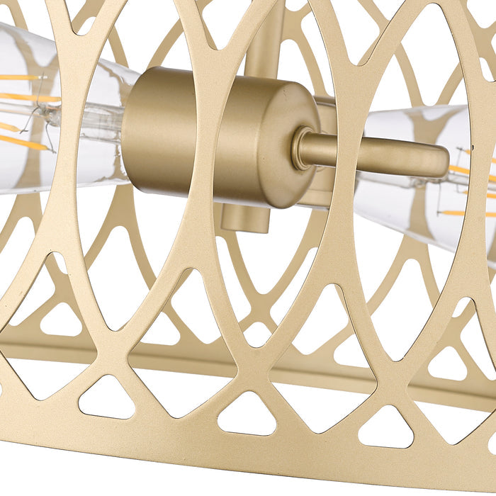 11'' Arelyn Painted Modern Gold 1 Light Semi-Flush Mount
