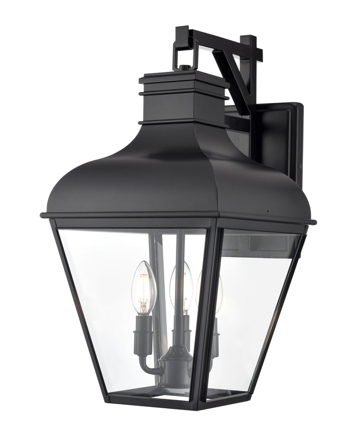 11'' Edenton Matte Black 3 Light Wall Sconce