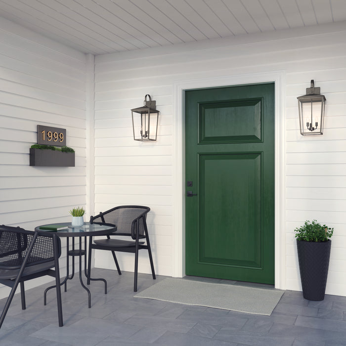 11'' Fetterton Powder Coated Bronze 3 Light Wall Sconce
