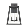 11'' Grant Powder Coated Black 2 Light Wall Sconce