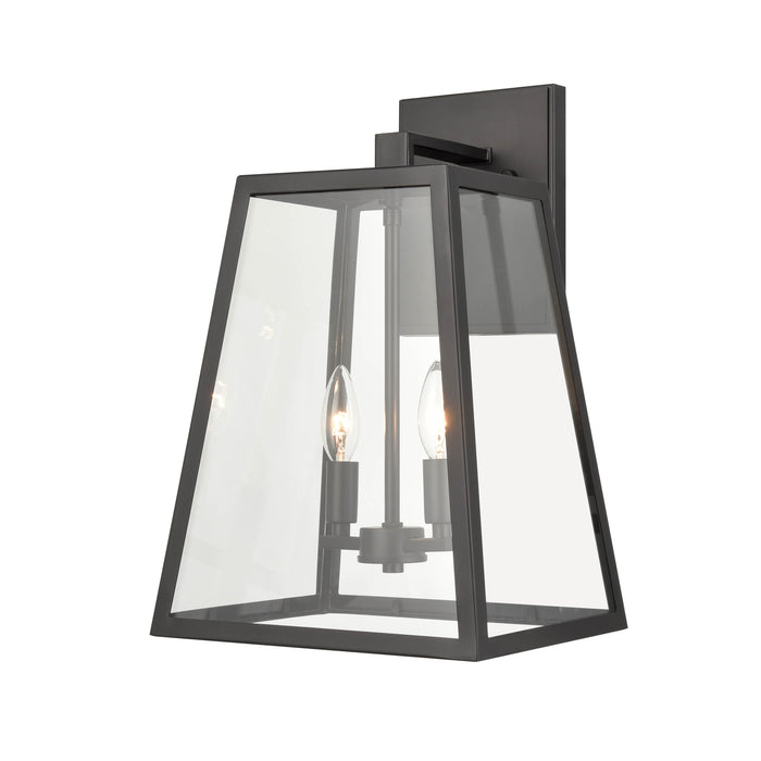 11'' Grant Powder Coated Black 2 Light Wall Sconce