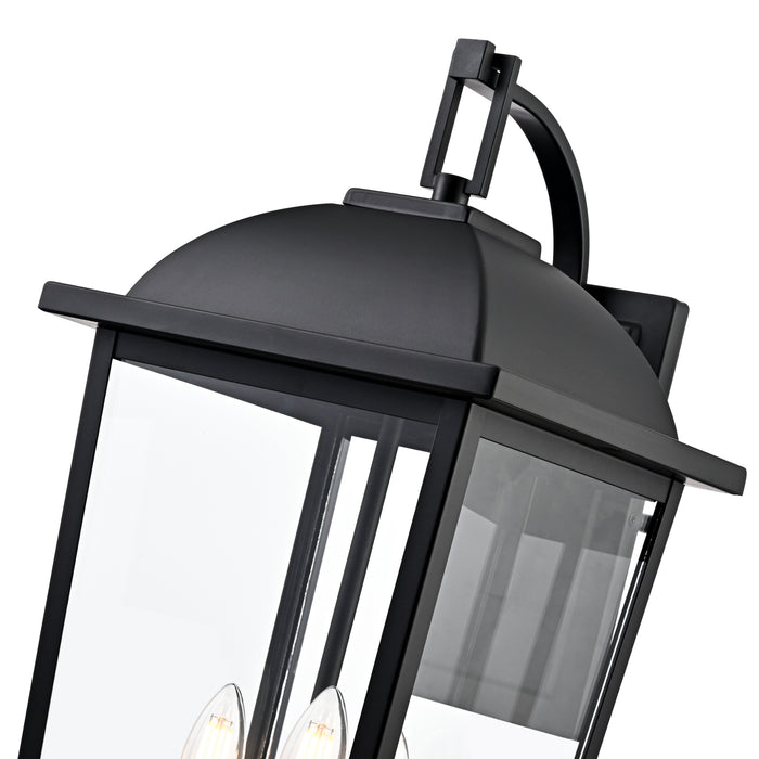 11'' Houston Powder Coated Black 3 Light Lantern