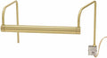 11-inch Slim-Line Satin Brass Plug-In Picture Light