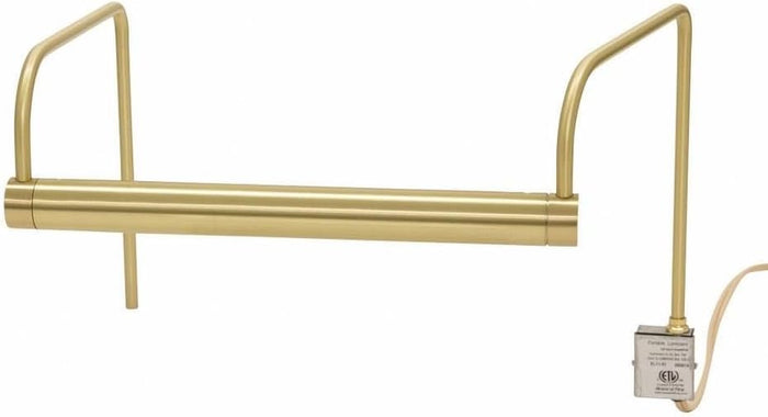 11-inch Slim-Line Satin Brass Plug-In Picture Light