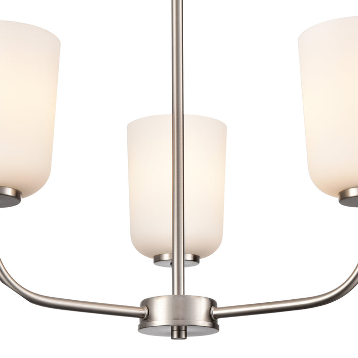 11'' Laphia Brushed Nickel 3 Light Chandelier